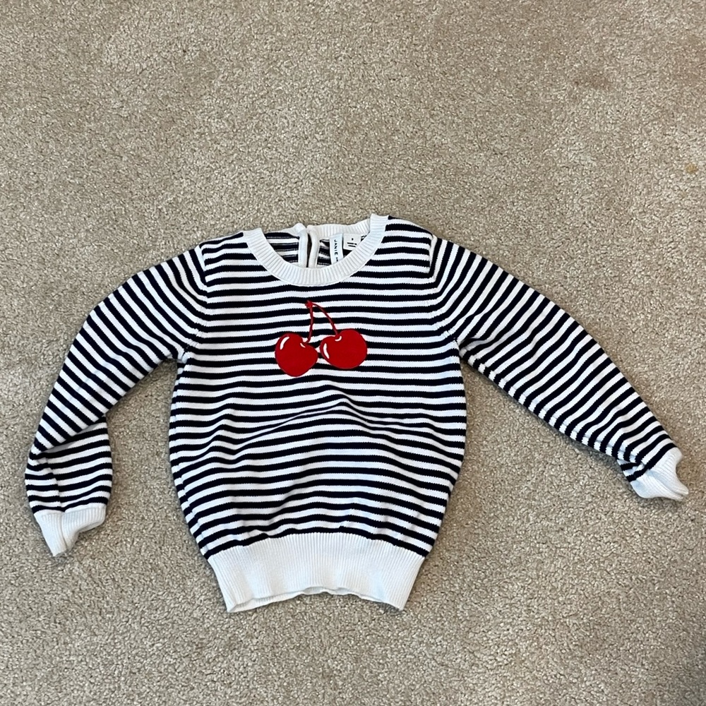 Janie and Jack cherry sweater